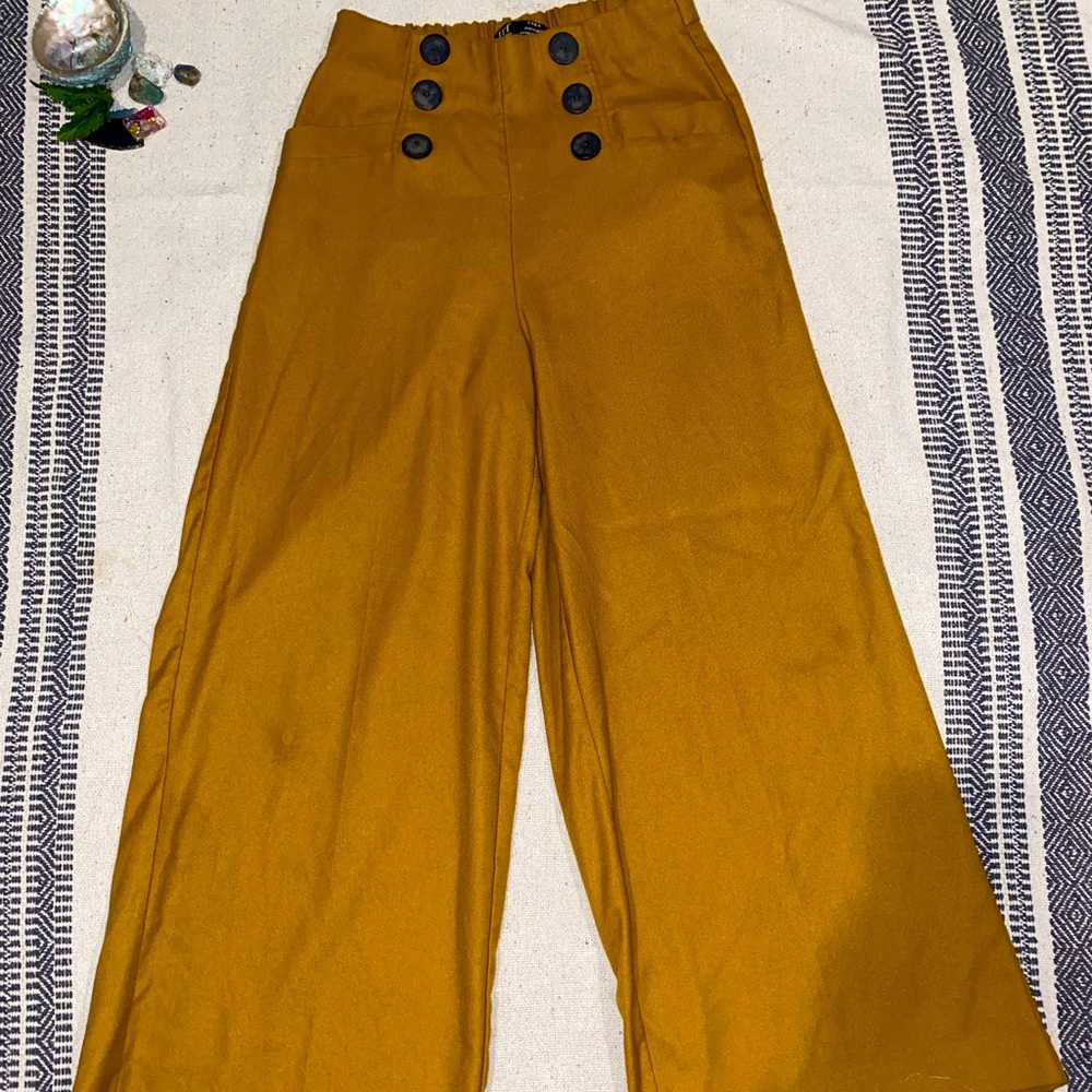 Zara high waisted wide leg pants